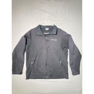 Columbia Mens Size L full zip softshell lined insulated zip pocket Jacket